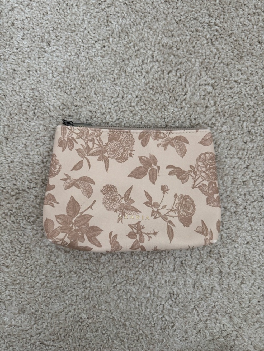 Azaria Blush Floral Cosmetic Pouch